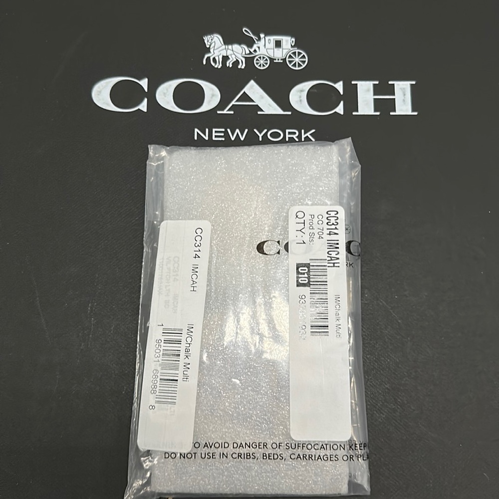Coach Bad Girls Club Bag Charm Keychain Signature Canvas cc314 - Picture 2 of 7